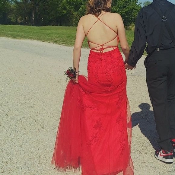 Long red Berlinnova dress - Picture 6 of 7